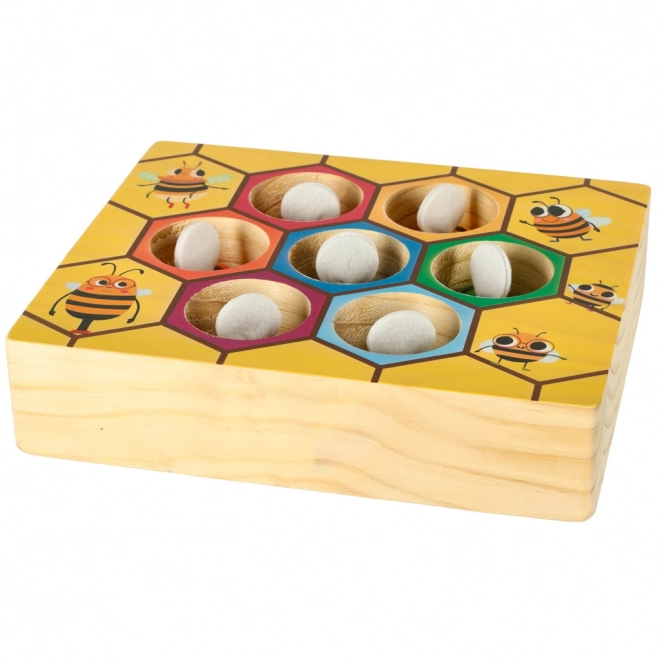 Wooden Montessori Honeycomb Game