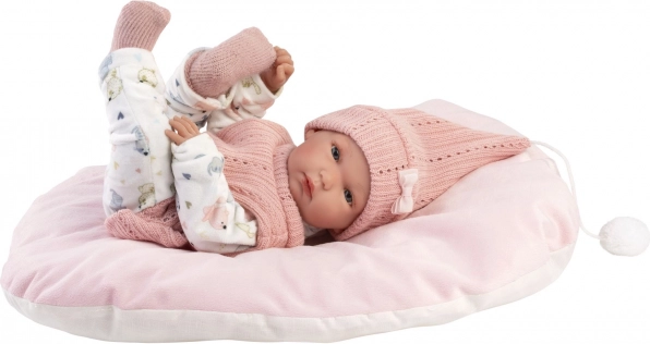 Realistic Baby Doll GIRL with Full Vinyl Body 35 cm
