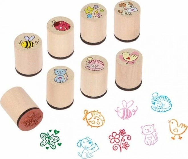 Goki Wooden Stamps - Animals in the Meadow