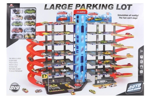 Large Multi-Level Garage with Cars