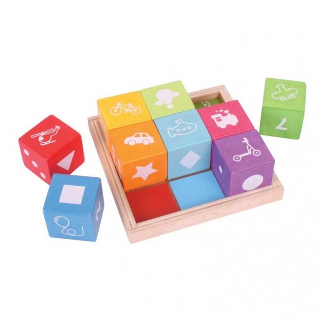 Bigjigs Baby Wooden Picture Blocks