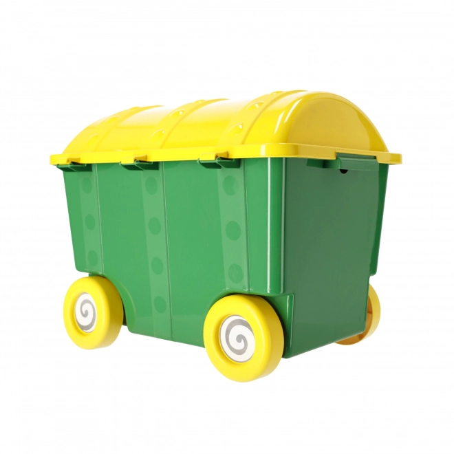 Pilsan Toy Storage Container on Wheels - Green