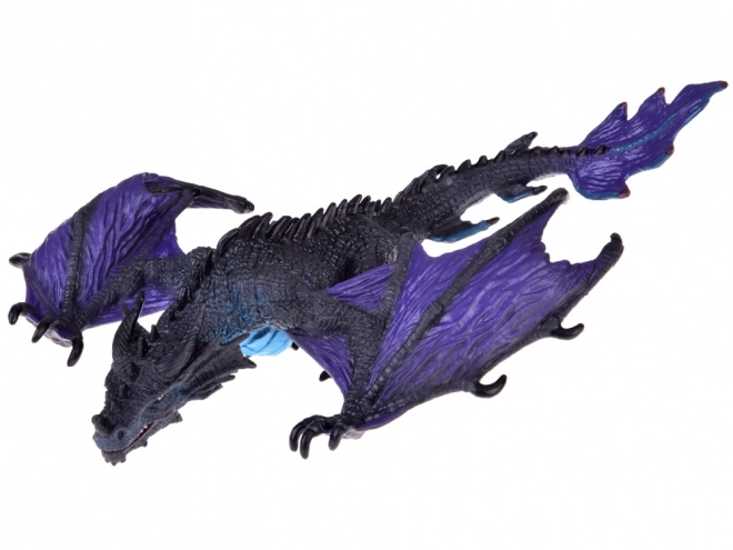 Majestic Purple Dragon Figurine with Movable Jaw