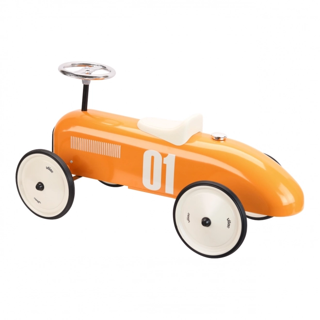 Vilac Vintage Metal Ride-On Car - Orange