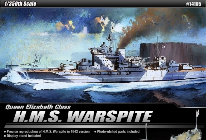 H.M.S. Warspite Plastic Model Kit