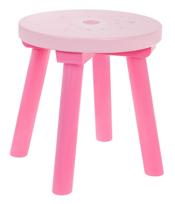 Wooden Vanity Set with Stool for Girls