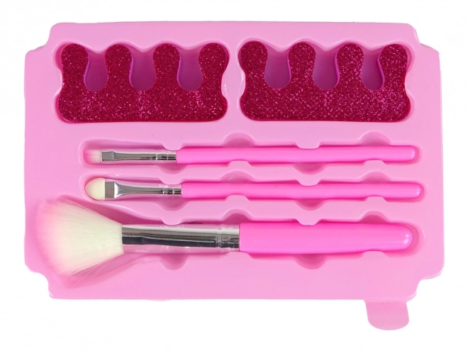 Children's Pink Cosmetic Set with Vanity Case