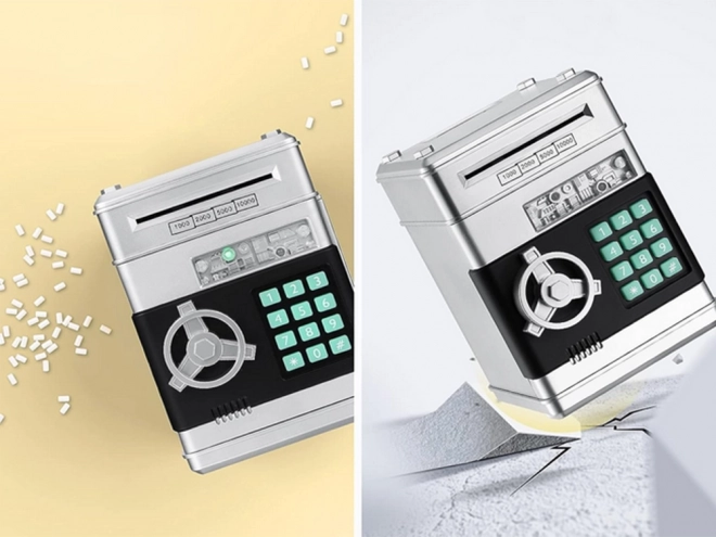 Interactive Safe Piggy Bank with Pin Code Access