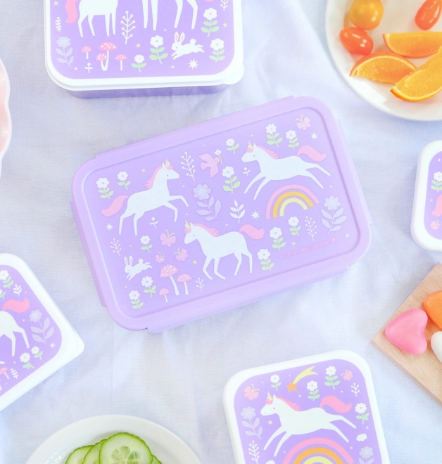 Unicorn and Rainbow Lunch Box