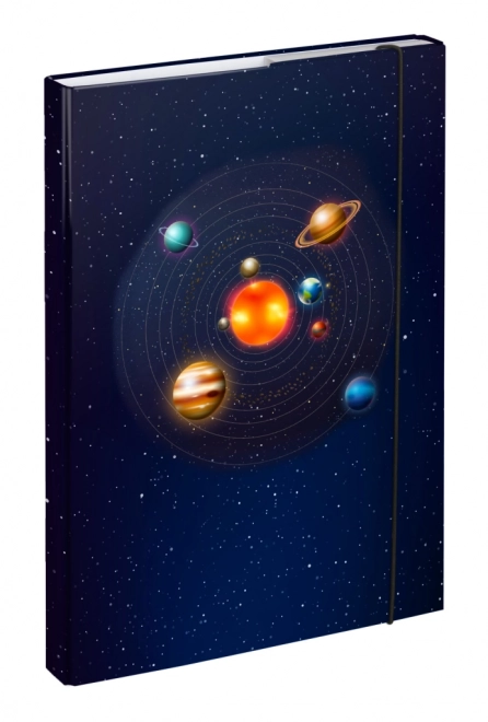 School Notebook Holder A4 Planets Design