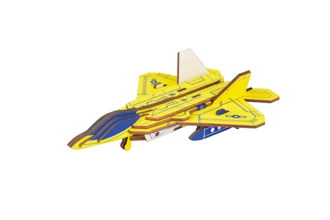 Woodcraft Wooden 3D Puzzle Fighter Jet F22 Raptor