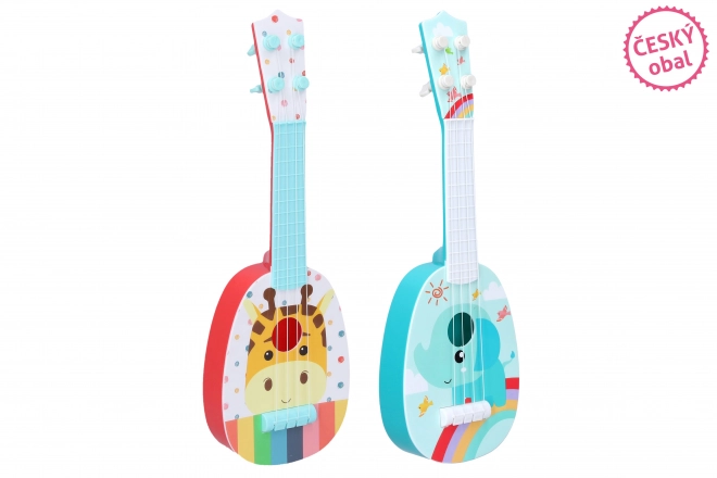 Children's Guitar 37 cm 4 Strings - Czech Packaging