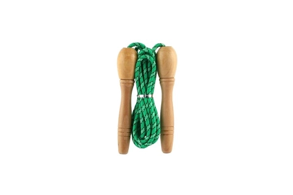 Adjustable Jump Rope with Wooden Handles