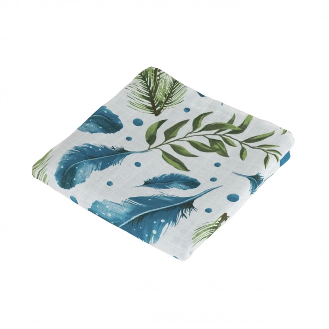 Tommy Lise Bamboo Muslin Blanket Herbs & Plumes