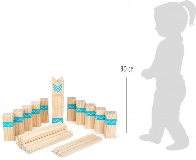 Small Foot Viking Kubb Game