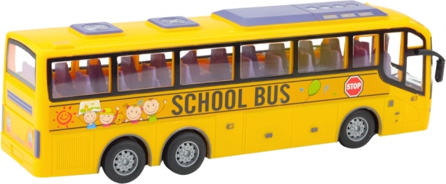 Bus scolaire jaune de course RC 1:30 avec télécommande