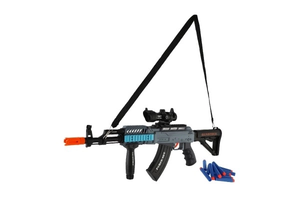 Toy Assault Rifle with Foam Darts and Light-up Sound Effects