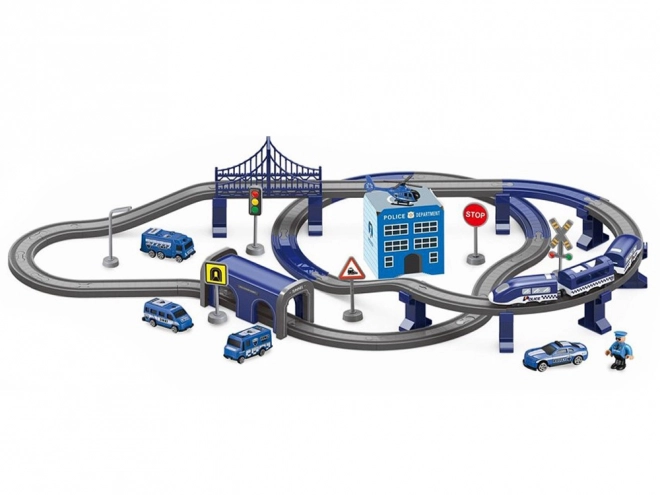 Large Electric Police Train Set