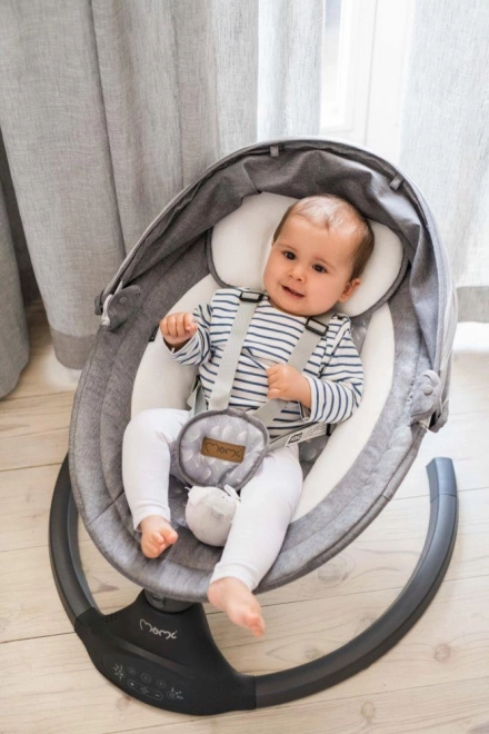 Electric Baby Swing MoMi Kenani Dark Grey