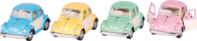 Classic 1967 Volkswagen Beetle Pull-Back Toy Car - Green