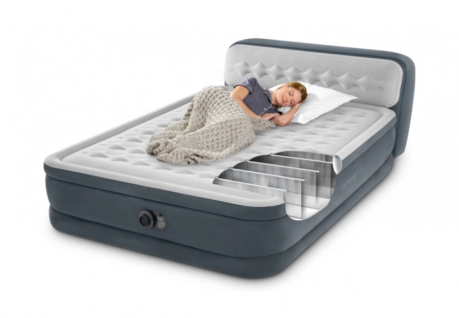 Materasso gonfiabile con pompa integrata Intex Deluxe