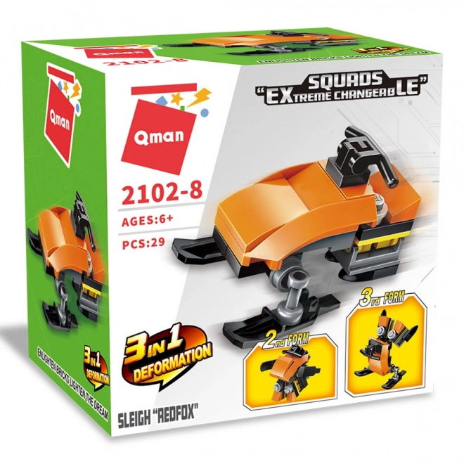 Qman Snow Scooter Redfox 3 in 1 Building Set