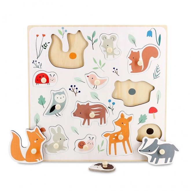 Woodland Animals Puzzle with Handle by Sarah Betz