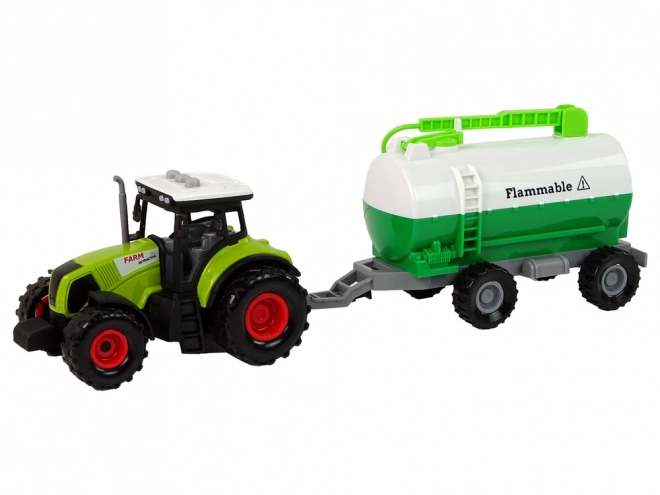 Toy Tractor with Tanker Trailer for Kids