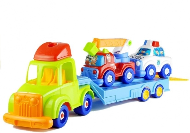 Expandable Police and Fire Rescue Vehicle Set