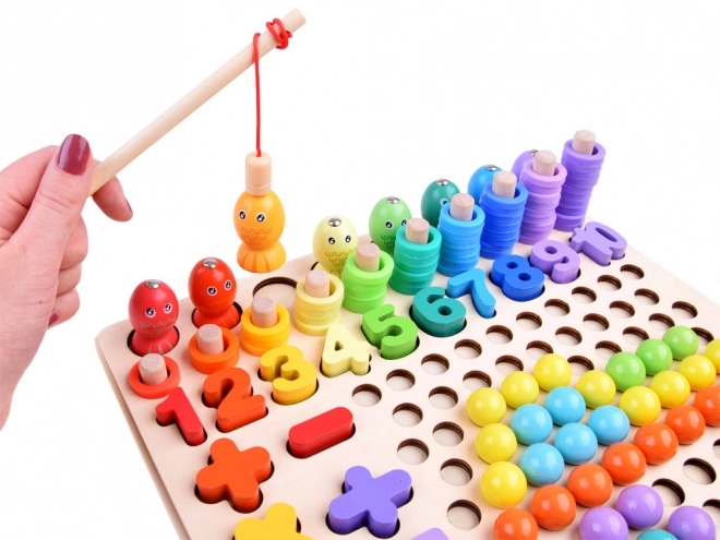 Wooden Counting Learning Puzzle Set