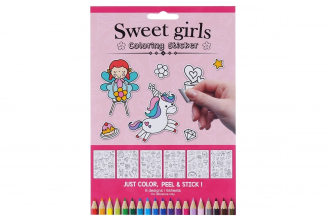 Coloring Stickers for Girls