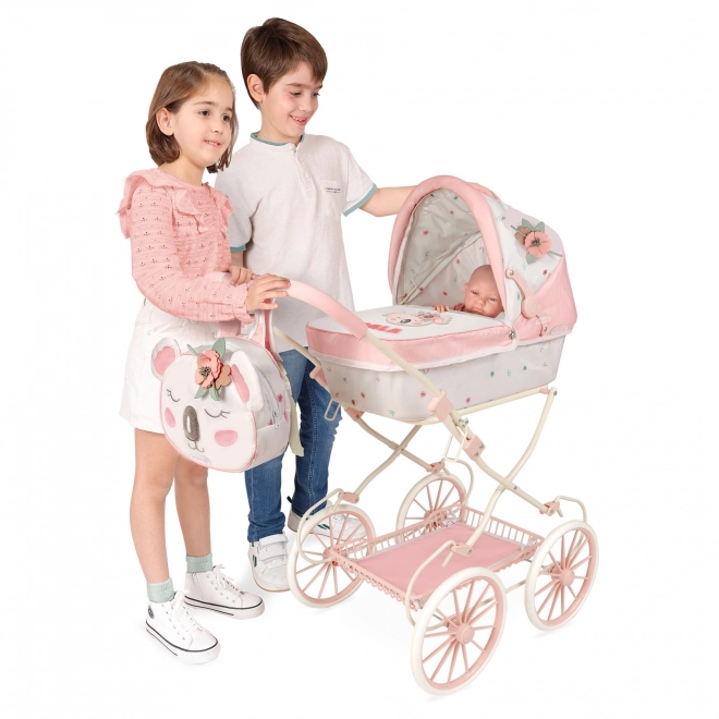 DeCuevas Foldable Doll Pram with Backpack Koala 2024 - 81 cm