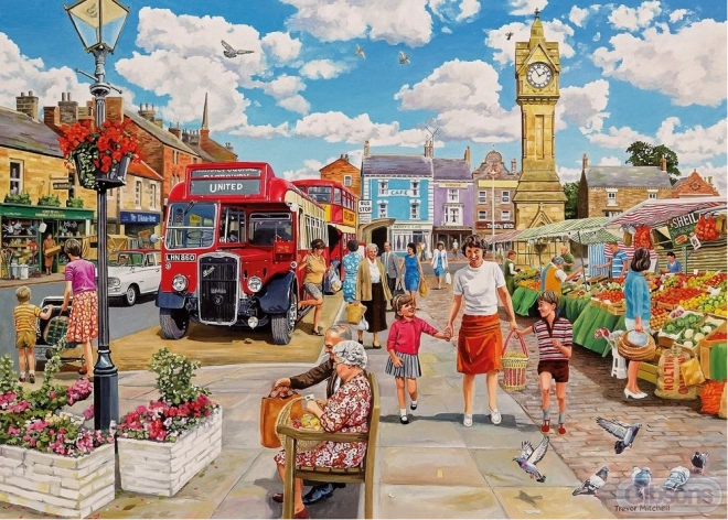 Gibsons Market by the Clock Tower Puzzle 1000 Pieces