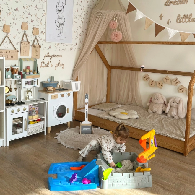 Portable Sandbox WOOPIE Castle with 9 Accessories