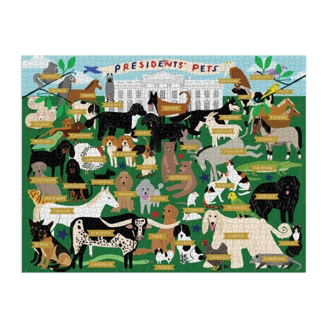 Presidential Pets Puzzle 2000 Pieces