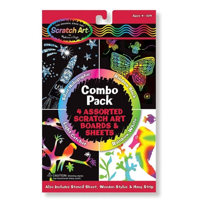 Scratch Art Engraving Set 4 in 1