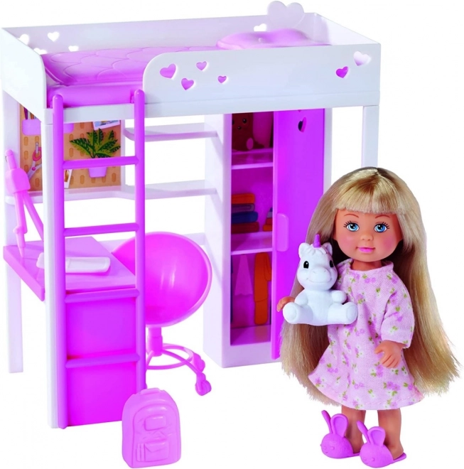 Evi Love Doll in Cozy Bedroom Playset