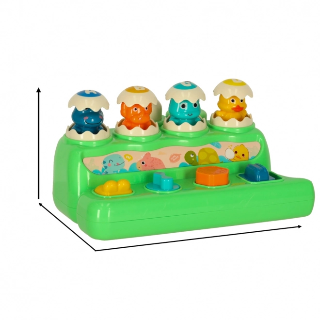 Interactief spel met hamer Krokodil voor kinderen 18m+
