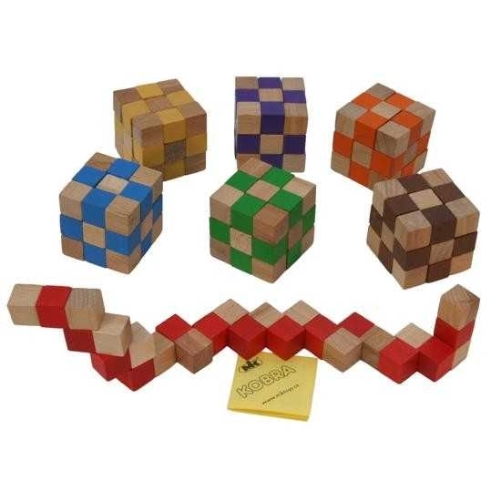 Purple Wooden Puzzle Cube