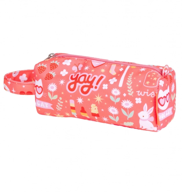 Coral Pink Pencil Case by A Little Lovely Company