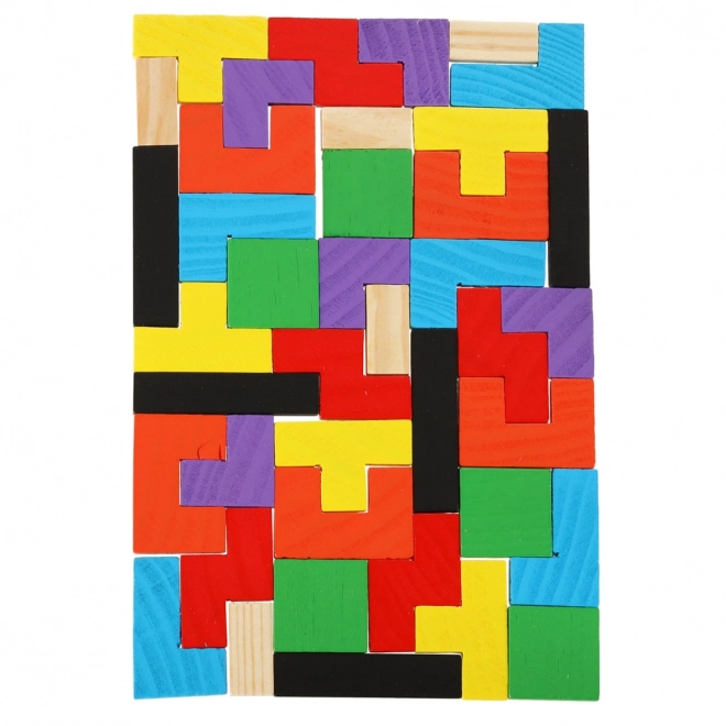 Wooden Tetris Puzzle