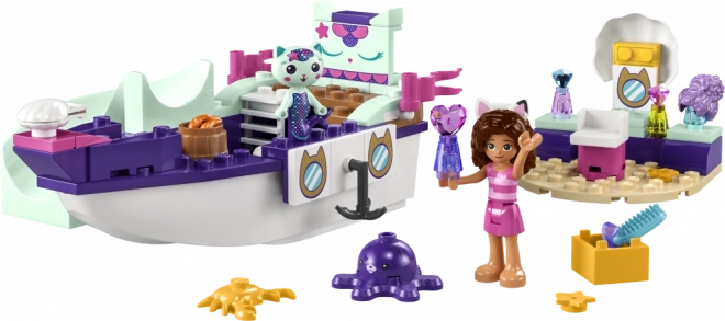 Gabby's Dollhouse: Gabi and Mermaid Kitten's Boat and Spa Set