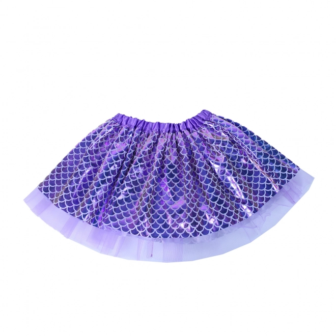 Mermaid Tutu Skirt Costume with Headband for Girls