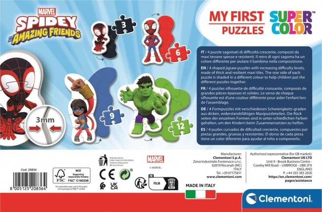 Clementoni my first puzzle Spidey and his amazing friends 4-in-1 set