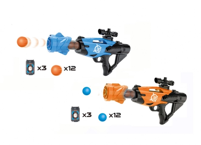 Pistola spara palline di schiuma 42 cm