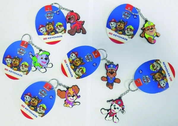 Keychain 3D Paw Patrol Rubber