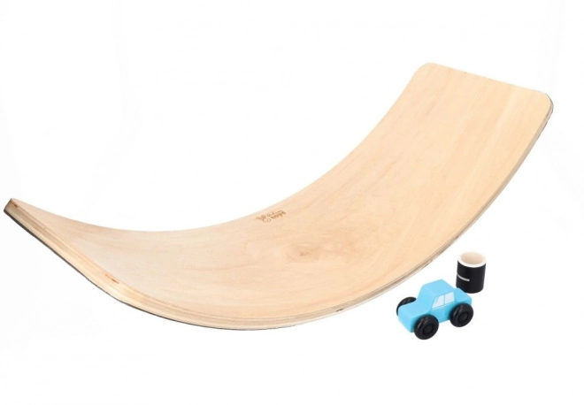 Balancing Crescent Board with Felt Car and Road