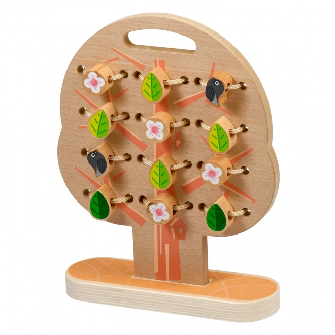 Lucy & Leo Wooden Lacing and Threading Set - Tree