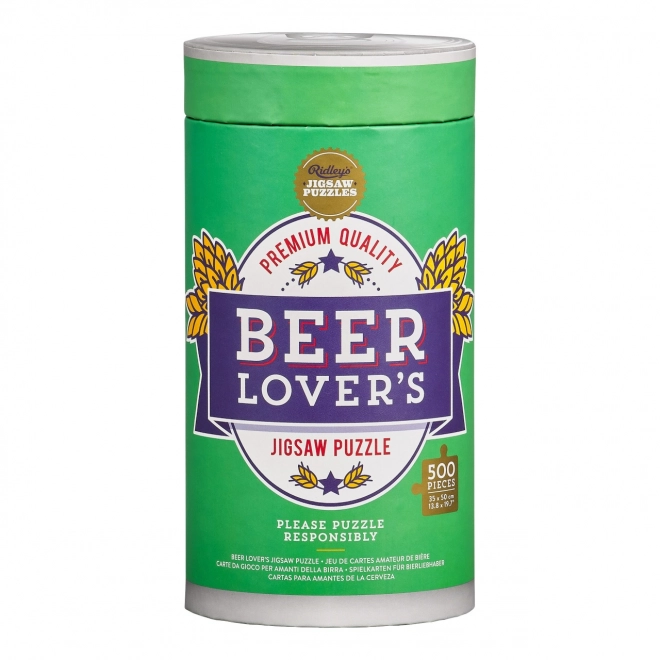 Ridley's Games beer lovers puzzle 500 pieces