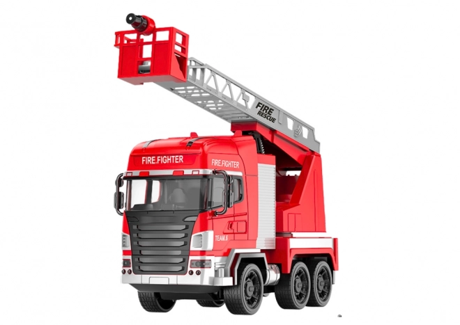 Remote Control Fire Truck with Extendable Ladder and Water Spray